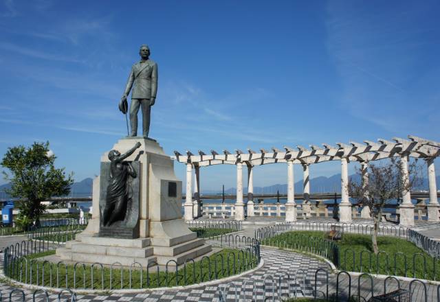 Hercilio Luz Statue, Florianopolis, Santa Catarina, Brazil