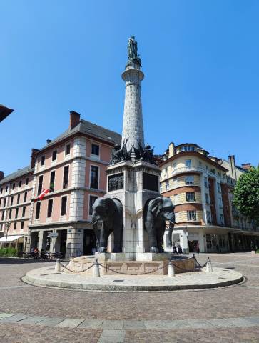 La Fontaine des Elephants, Chambery, Auvergne-Rhone-Alpes, France