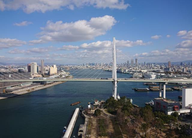 Konohana Bridge, Osaka, Japan